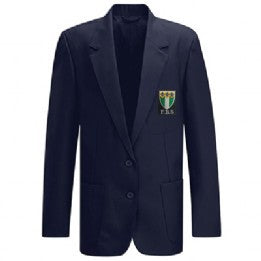 Friern Barnet Fitted Navy Blazer with Logo Optional (Formally Known as Girls)