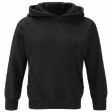 Impact Academy Black Hoodie with Logo front and Back