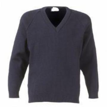Tiffield Navy Knitted Jumper with Logo