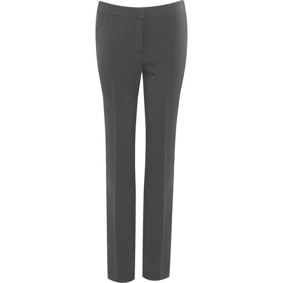 Senior Grey Girls Slim Fit Trousers