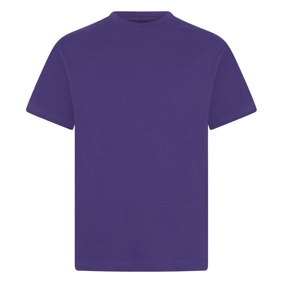 Smiles at School Staff Leavers Teeshirt in Purple with Picture on Front and Print on Back
