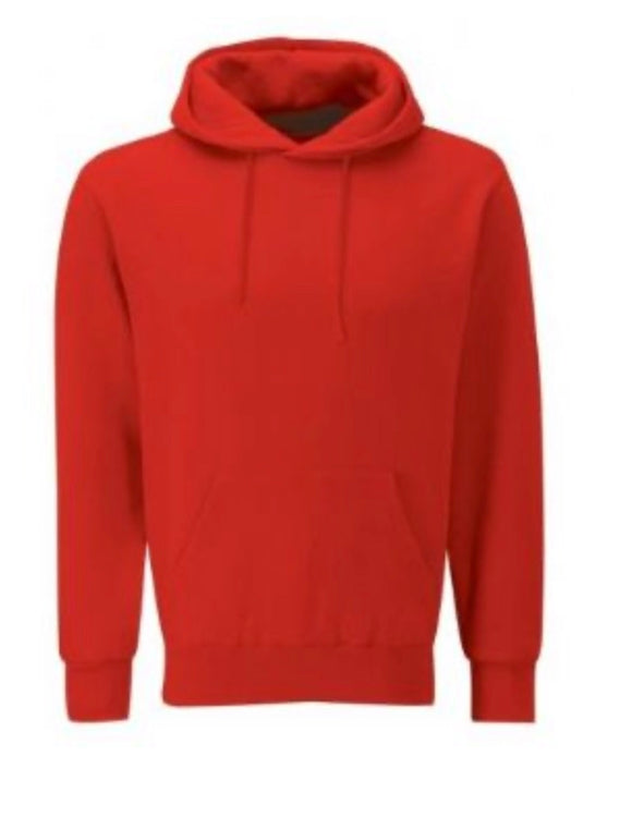 Staveley STAFF Hoodie in Red with Logo