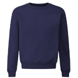 Hillstone Navy Acrylic Crew Neck Sweatshirt with Logo