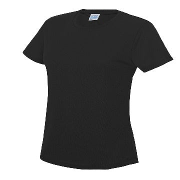 Sandwell Diving Club Fitted Black Top with Logo on Front