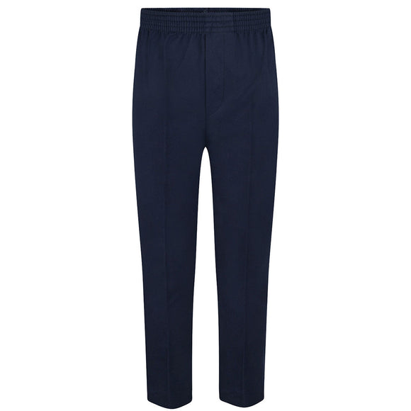 Zeco Boys All Round Navy Elastic Pull Up Trousers BT3046