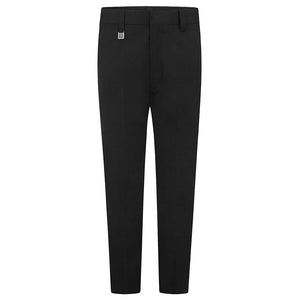 Zeco Black Slim Fit Half Elastic Trousers BT3051