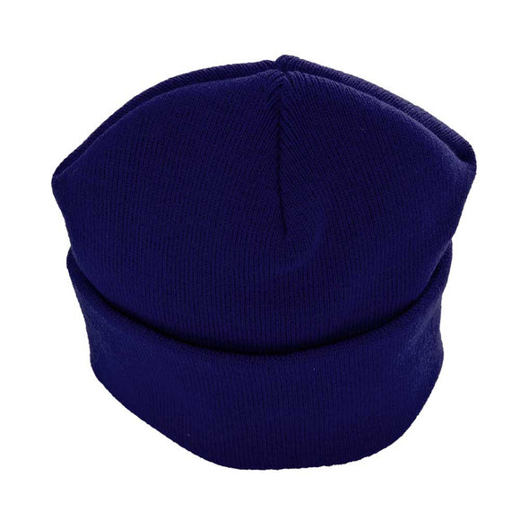 Maidwell Hall Navy Knitted hat With Logo