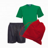 Poolsbrook PE Kit comprises of House Colour Teeshirt, Shorts and Bag