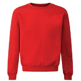 Hawthorne Primary Acrylic Red Sweatshirt with Logo