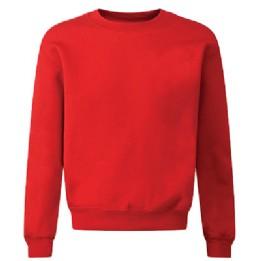 Staveley Junior Acrylic Red Sweatshirt with Logo