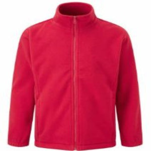 St Giles Red Fleece with Logo