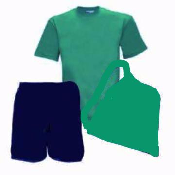 Dobcroft Infant PE Kit (Jade Teeshirt / Navy Shorts / Jade Bag )