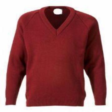 Darley Churchtown Burgundy Knitted Jumper with Logo