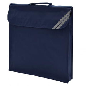 Southfield Navy Expandable Book Bag with Logo