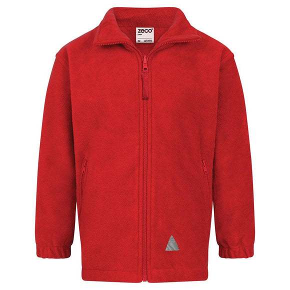 Staveley Junior Red Fleece with Logo